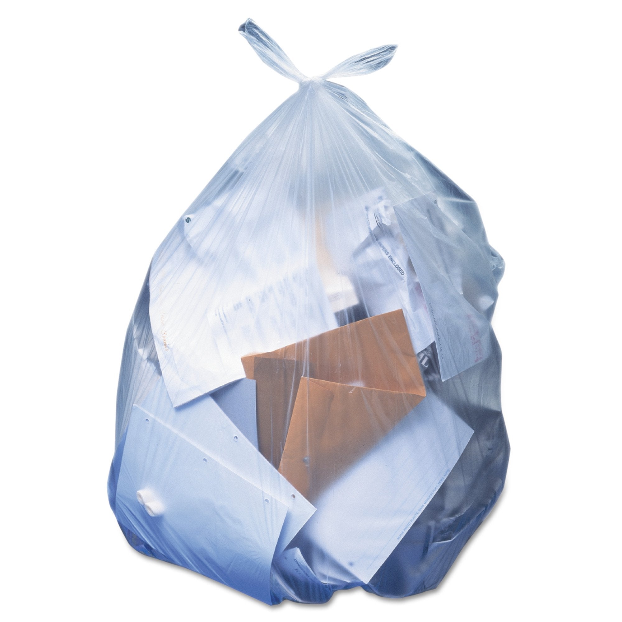 Lagasse - Trash Bag Heritage™ 56 gal. Clear LLDPE 1.1 mil 43 X 47 Inch Star Seal Bottom Flat Pack [100/CS]