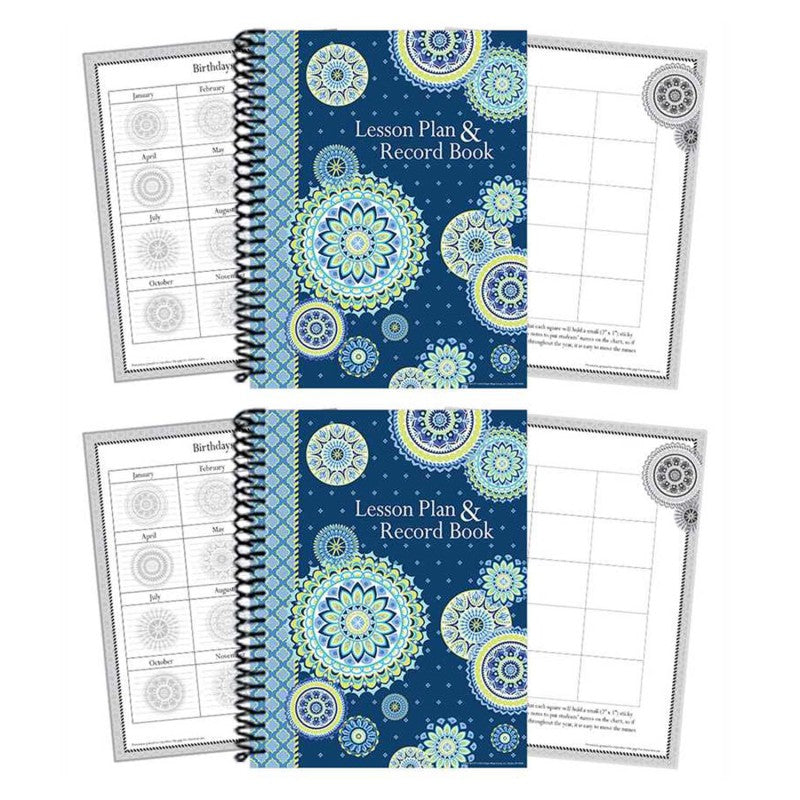 EUREKA - Blue Harmony Lesson Plan & Record Book, Pack of 2