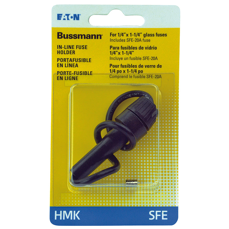 BUSS - Bussmann 30 amps SFE Black In-Line Fuse Holder 1 pk - Case of 5