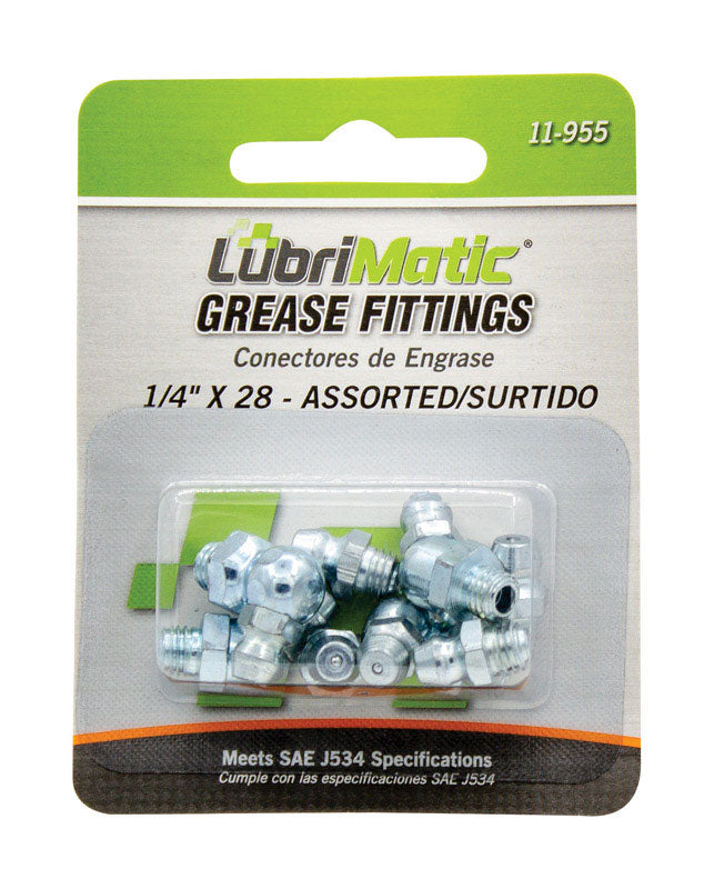 LUBRIMATIC - LubriMatic 45 degree/90 degree Grease Fittings 8 pk