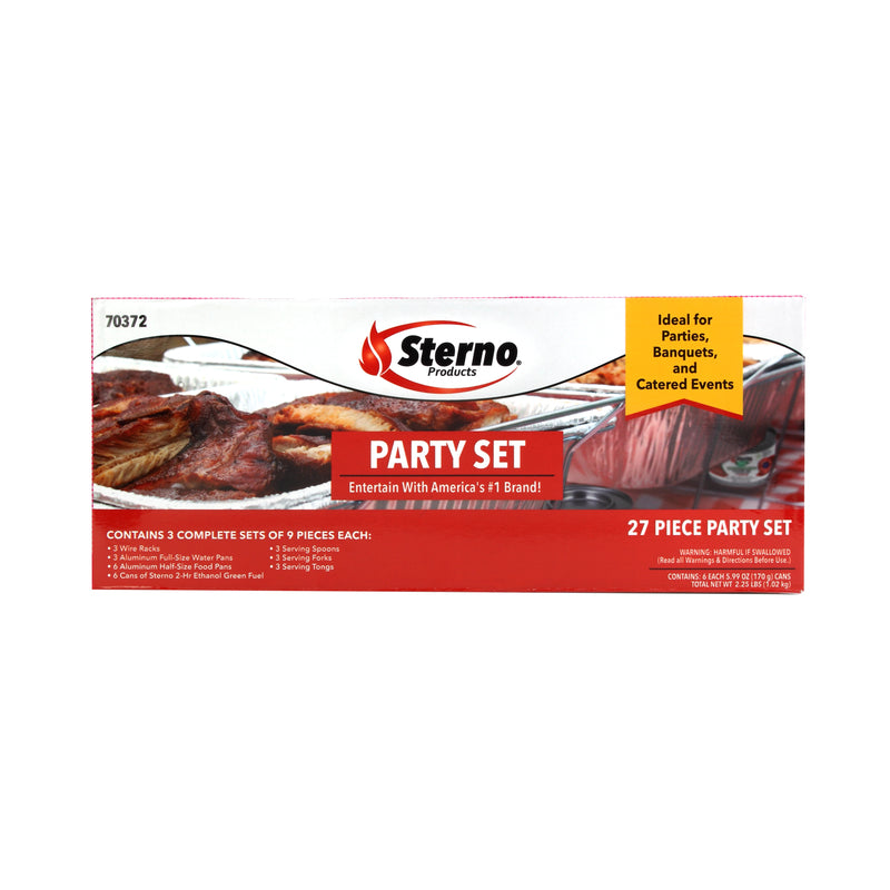 STERNO - Sterno Buffet Kit 10.25 in. H X 13.50 in. W X 23.63 in. L 27 pc