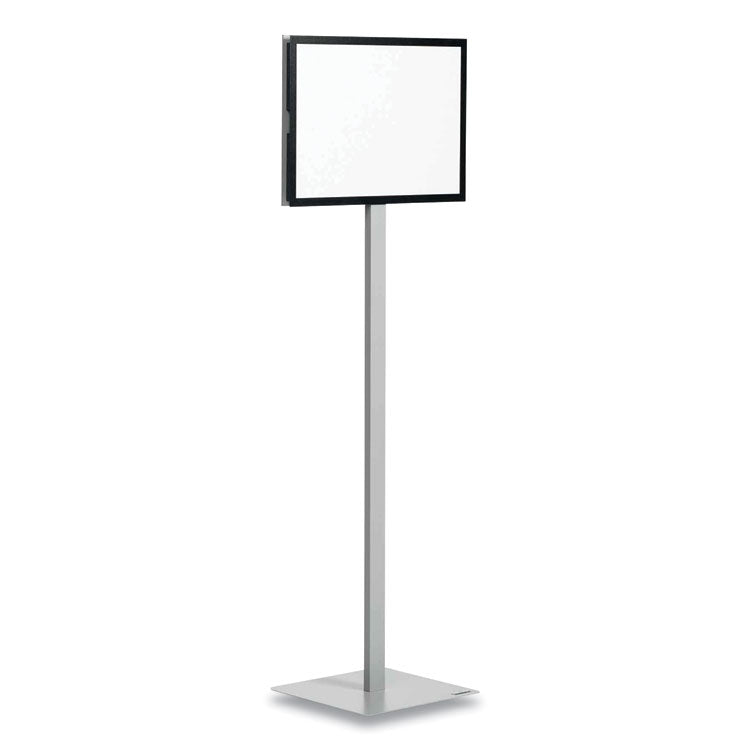 Durable - Info Basic Floor Stand, 55.31" Tall, Black Stand, 11 x 17 Face