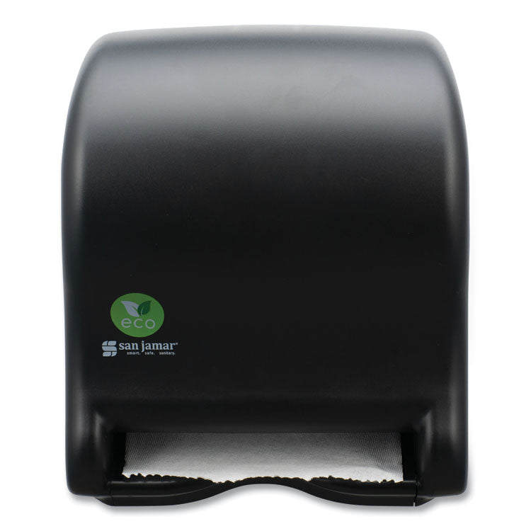 San Jamar - Ecological Green Towel Dispenser, 9.1 x 14.4 x 11.8, Black