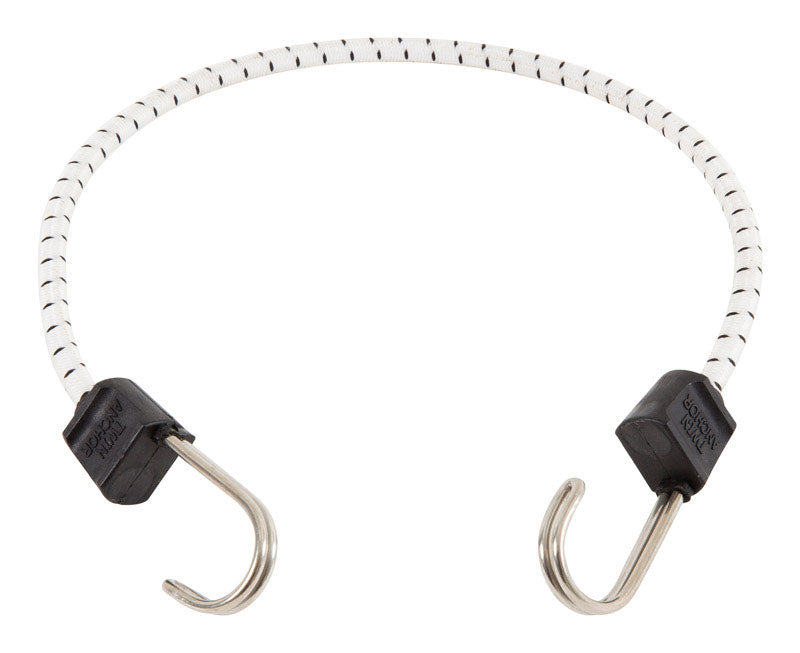 KEEPER - Keeper Black/White Bungee Cord 24 in. L X 0.315 in. 1 pk - Case of 10