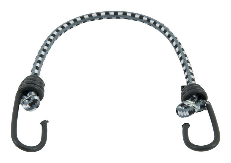 KEEPER - Keeper Black/White Bungee Cord 18 in. L X 0.315 in. 1 pk - Case of 10 [06019Z]