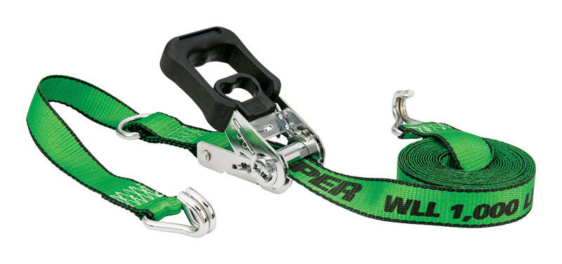 KEEPER - Keeper 1.25 in. W X 16 ft. L Multicolored Ratchet Tie Down Strap 1000 lb 1 pk