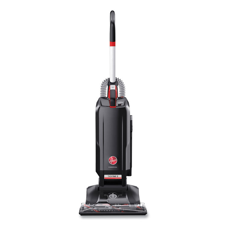 Hoover Commercial - Task Vac Hard Bag Lightweight Upright Vacuum, 14" Cleaning Path, Black