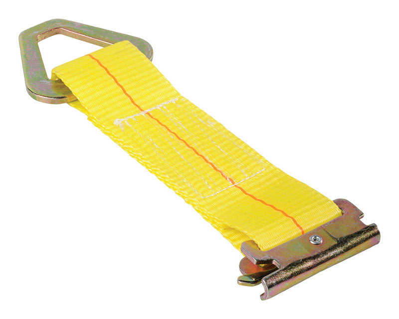 KEEPER - Keeper 2 in. W X 7 in. L Yellow E-Track Tie-Off 2000 lb 1 pk