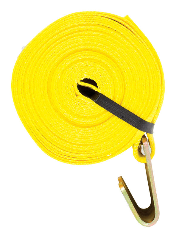 KEEPER - Keeper 4 in. W X 30 ft. L Yellow Winch Strap 5000 lb 1 pk