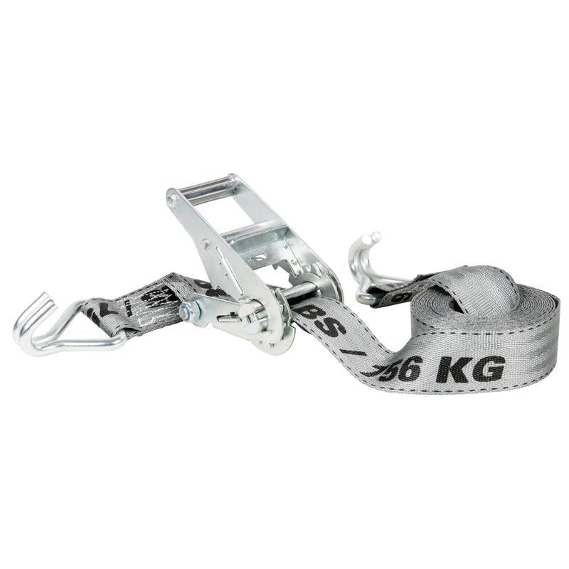 KEEPER - Keeper 1-3/4 in. W X 15 ft. L Black/Gray Tie Down w/Ratchet 1666 lb 1 pk