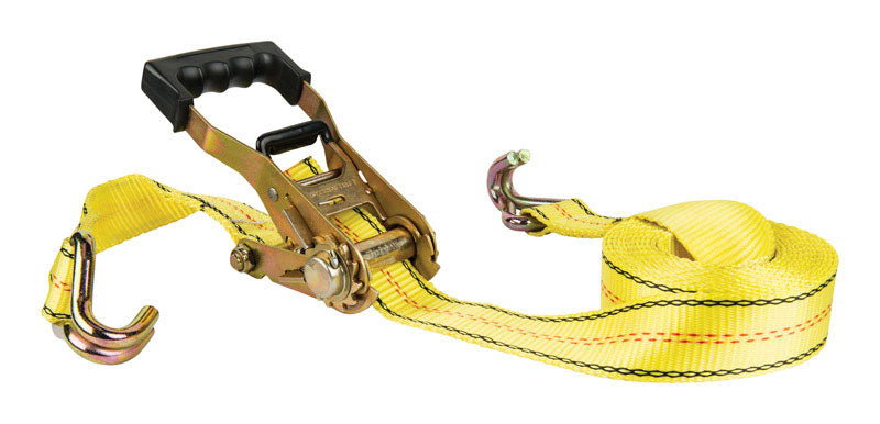 KEEPER - Keeper 2 in. W X 27 ft. L Yellow Cargo Strap 3333 lb 1 pk