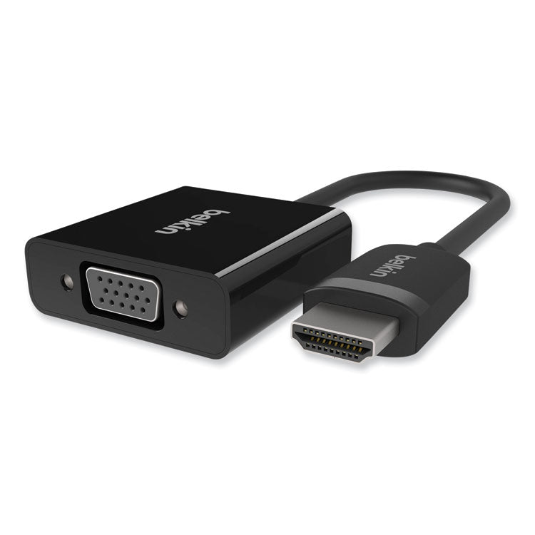 Belkin - HDMI to VGA + 3.5mm Audio Adapter, 5", Black