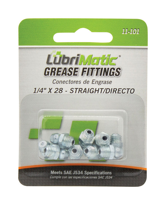 LUBRIMATIC - LubriMatic Straight Grease Fittings 10 pk