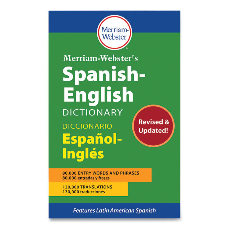 Merriam Webster - Spanish-English Dictionary, Paperback, 928 Pages