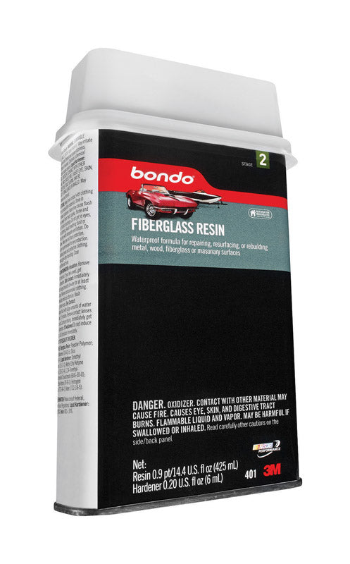 BONDO - Bondo Fiberglass Resin 0.9 pt