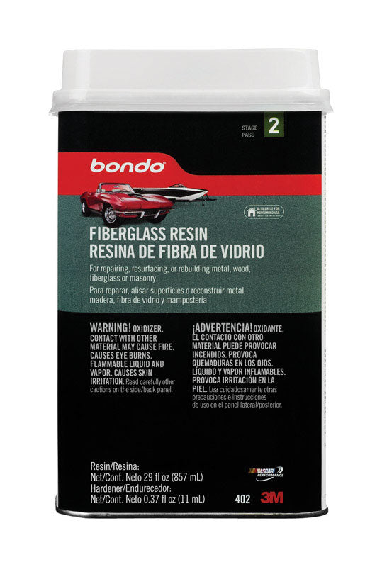 BONDO - Bondo Fiberglass Resin 0.9 qt