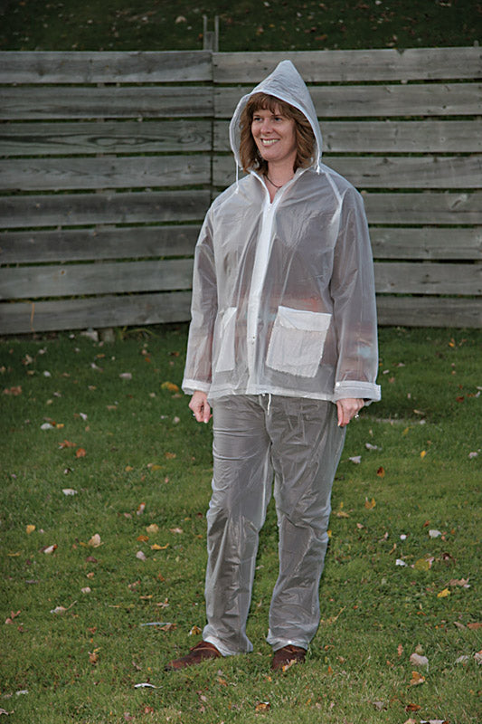 BOULDER CREEK - Boulder Creek Clear Vinyl Three Piece Rain Suit Medium