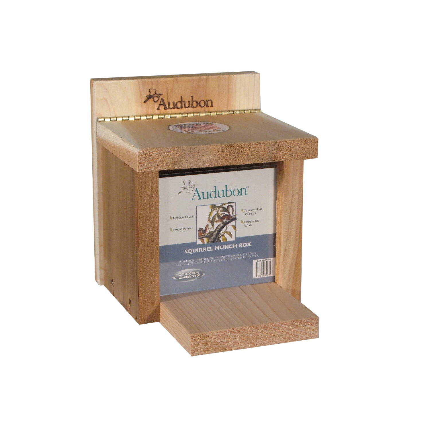 Audubon Wild Bird 4 pt Cedar Squirrel Feeder Squirrel Feeder 2 ports - Case of 2