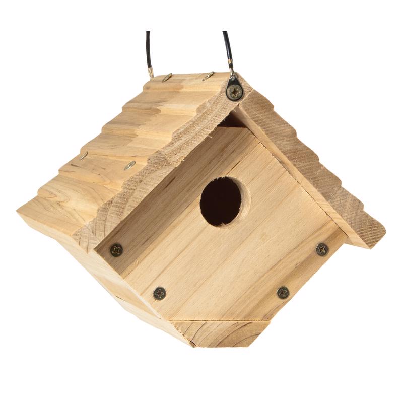 AUDUBON - Audubon 6.25 in. H X 6.8 in. W X 7.13 in. L Red Cedar Bird House