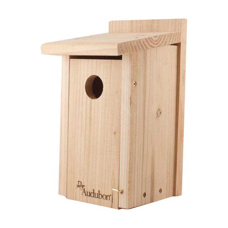 AUDUBON - Audubon 12 in. H X 6.4 in. W X 6.4 in. L Red Cedar Bird House