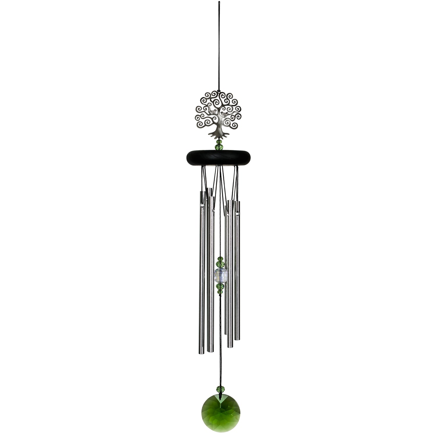 Woodstock Chimes Signature Collection Silver Aluminum 19 in. Tree of Life Wind Chime