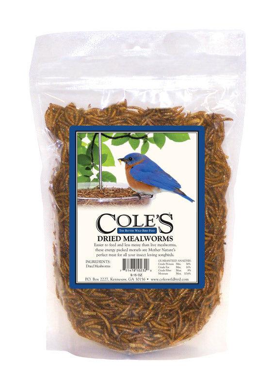 COLE'S - Cole's Assorted Species Dried Mealworm Wild Bird Food 9.15 oz