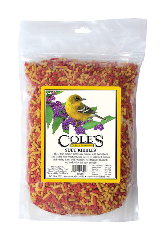 COLE'S - Cole's Suet Kibbles Assorted Species Vitamins and Minerals Wild Bird Food 2.2 lb