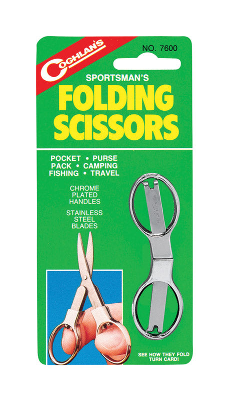 COGHLAN'S - Coghlan's Silver Folding Scissors 5-3/16 in. H X 2-7/16 in. W X 0.375 in. L 1 pk