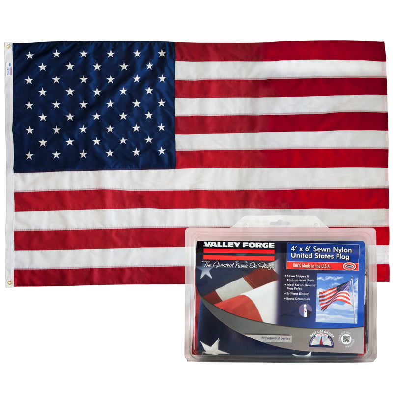 VALLEY FORGE - Valley Forge American Flag 48 in. H X 72 in. W [US4PN]