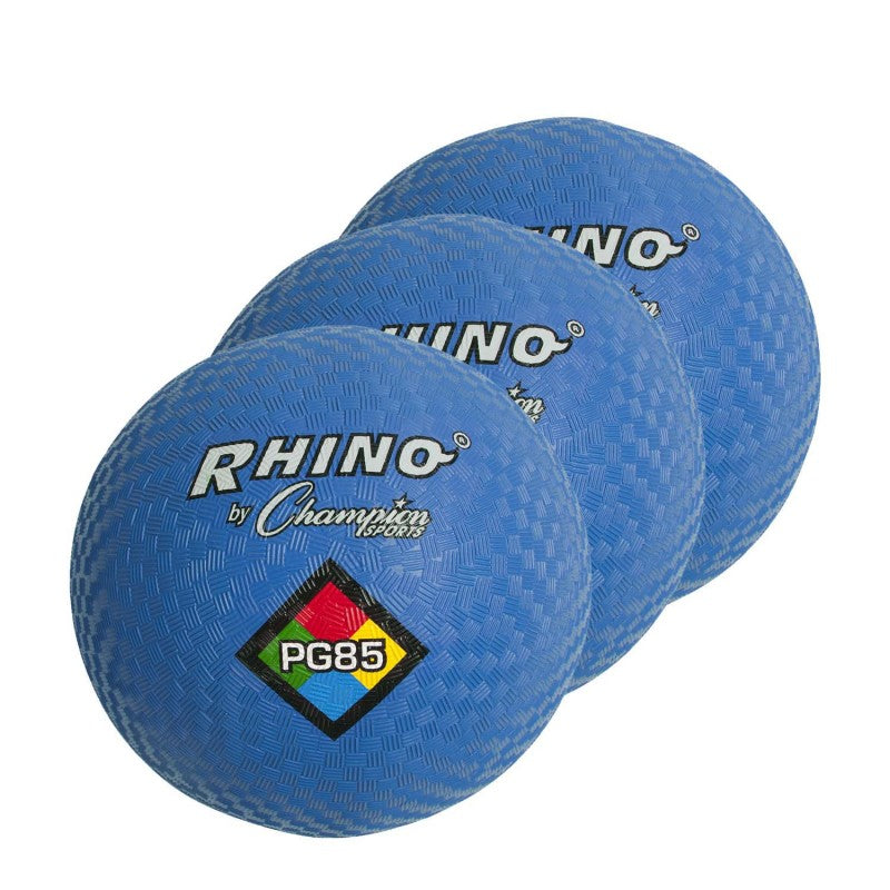 CHAMPION SPORTS - Playground Ball, 8-1/2", Blue, Pack of 3