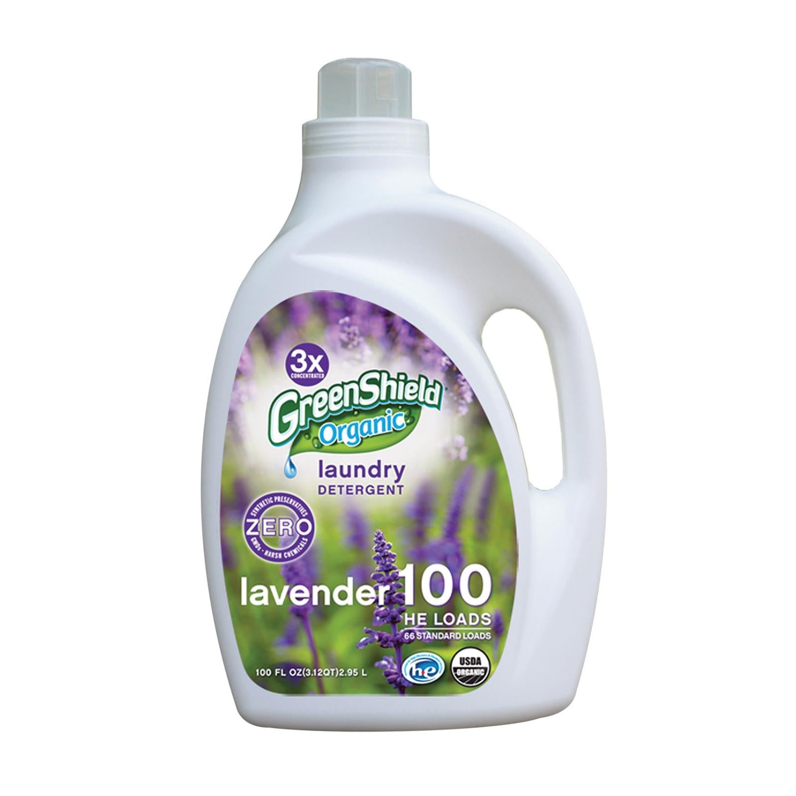 Green Shield Organic Laundry Detergent - Lavender - Case Of 2 - 100 Fl Oz.