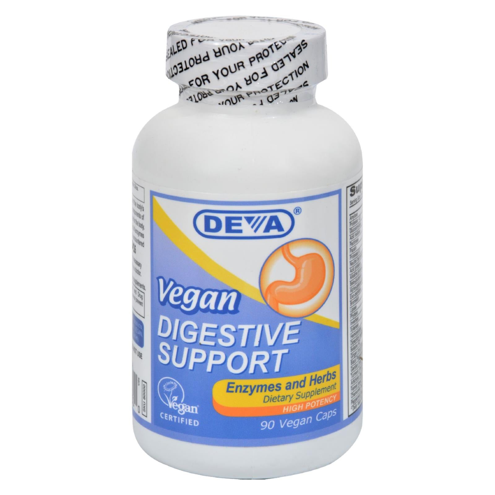Deva Vegan Digestive Support - 90 Vegan Capsules