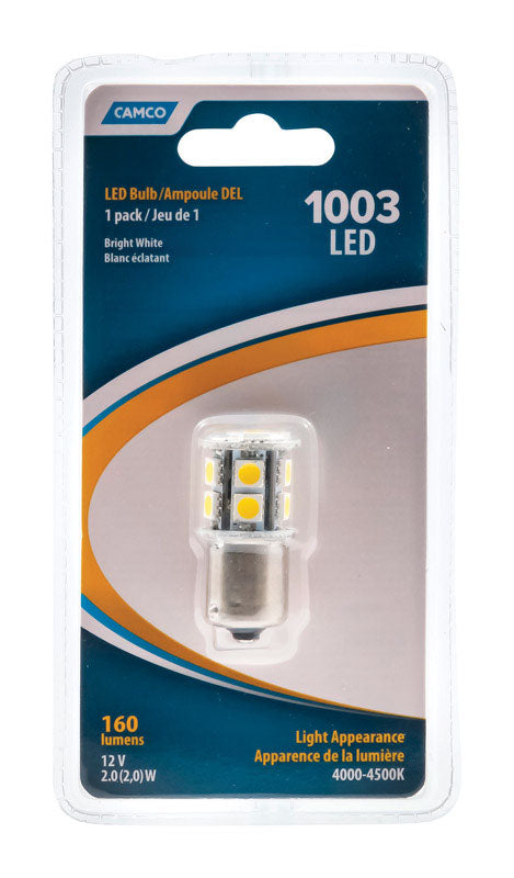 CAMCO - Camco LED Marker/Turn/Utility Automotive Bulb 1003