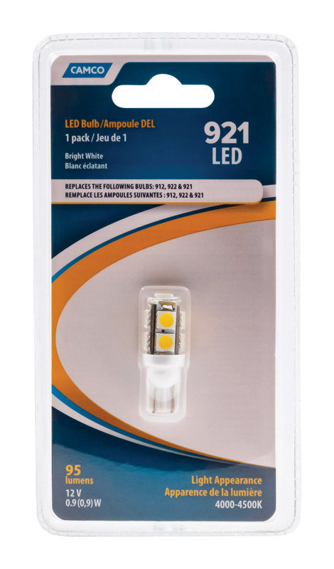 CAMCO - Camco LED Marker/Turn/Utility Automotive Bulb 921