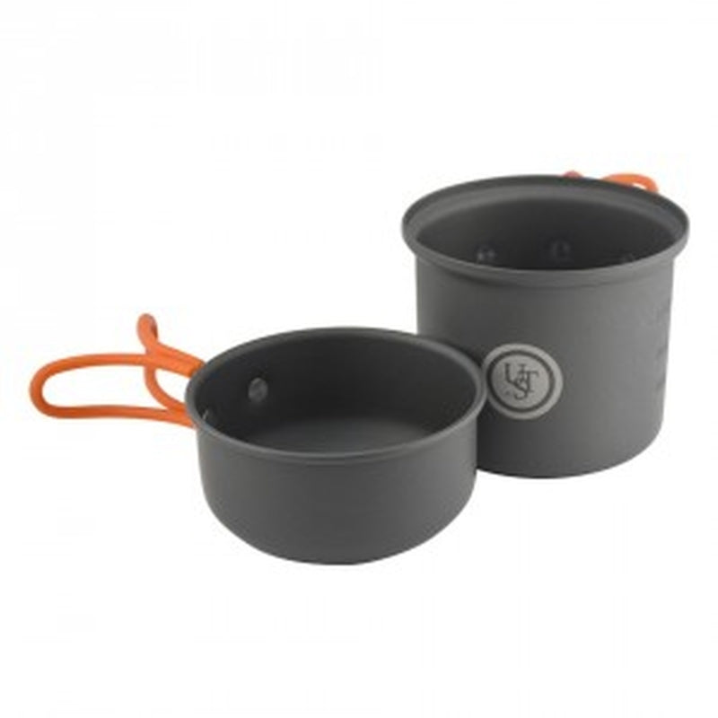 UST BRANDS - UST Brands Solo Gray/Orange Cookware Set 2 pc