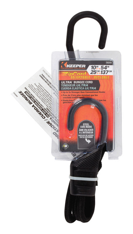 KEEPER - Keeper Black Bungee Cord 36 in. L X 0.315 in. 1 pk