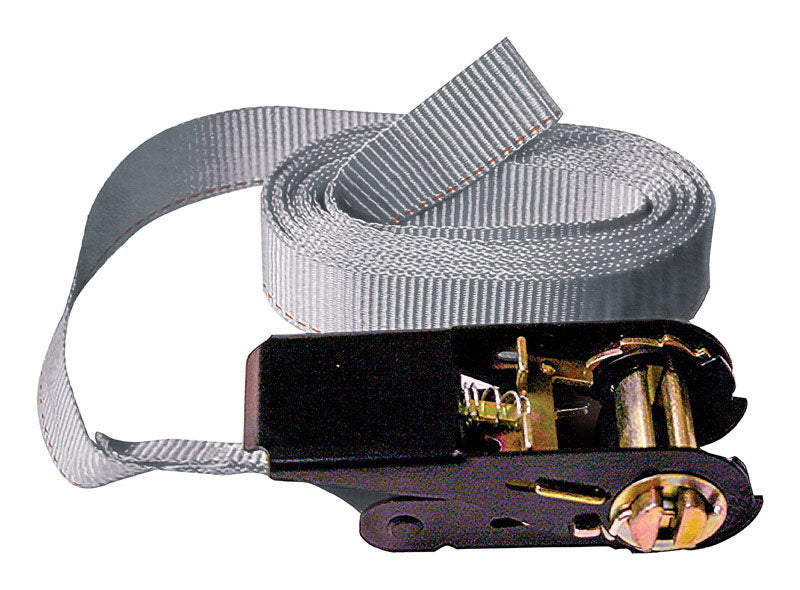 KEEPER - Keeper 1 in. W X 13 ft. L Gray Tie Down w/Ratchet 400 lb 1 pk [85512]