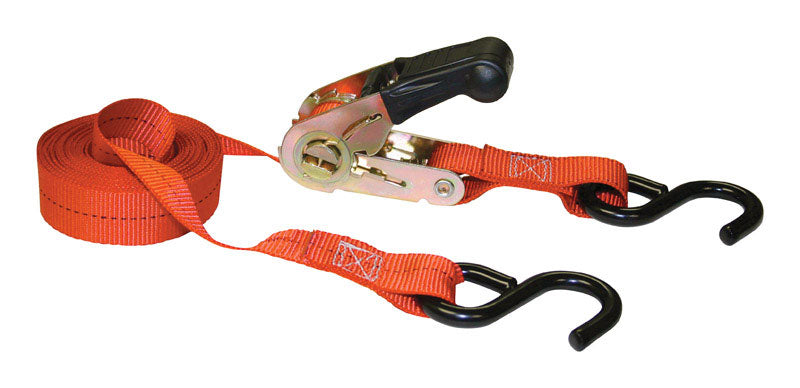 KEEPER - Keeper 1 in. W X 13 ft. L Orange Tie Down w/Ratchet 400 lb 1 pk