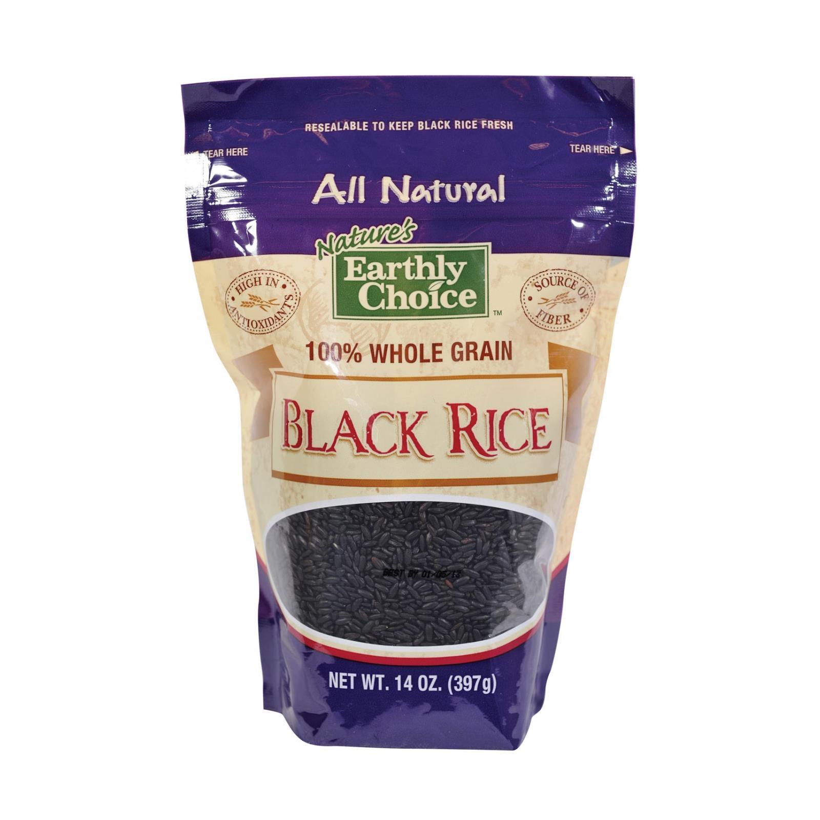 Nature's Earthly Choice Black Rice - Case Of 6 - 14 Oz.