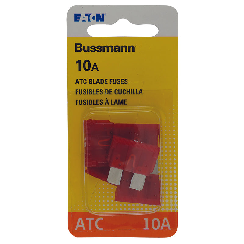 BUSS - Bussmann 10 amps ATC Red Blade Fuse 5 pk - Case of 5