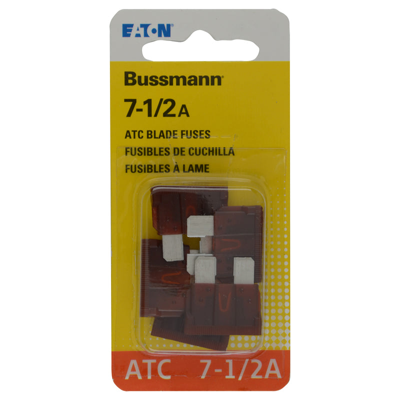 BUSS - Bussmann 7.5 amps ATC Brown Blade Fuse 5 pk - Case of 5