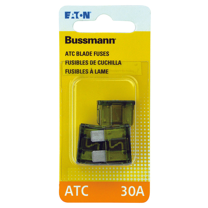 BUSS - Bussmann 30 amps ATC Green Blade Fuse 5 pk - Case of 5