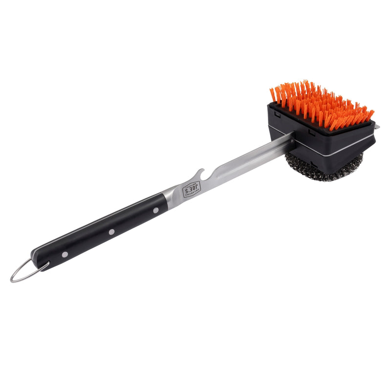 OKLAHOMA JOE'S - Oklahoma Joe's Blacksmith Grill Brush with Scraper 3.75 in. H X 4.75 in. L X 3.75 in. W 1 pk