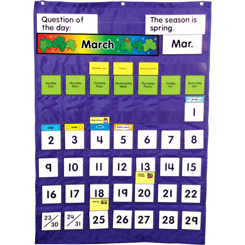 CARSON DELLOSA EDUCATION - Complete Calendar and Weather Pocket Chart