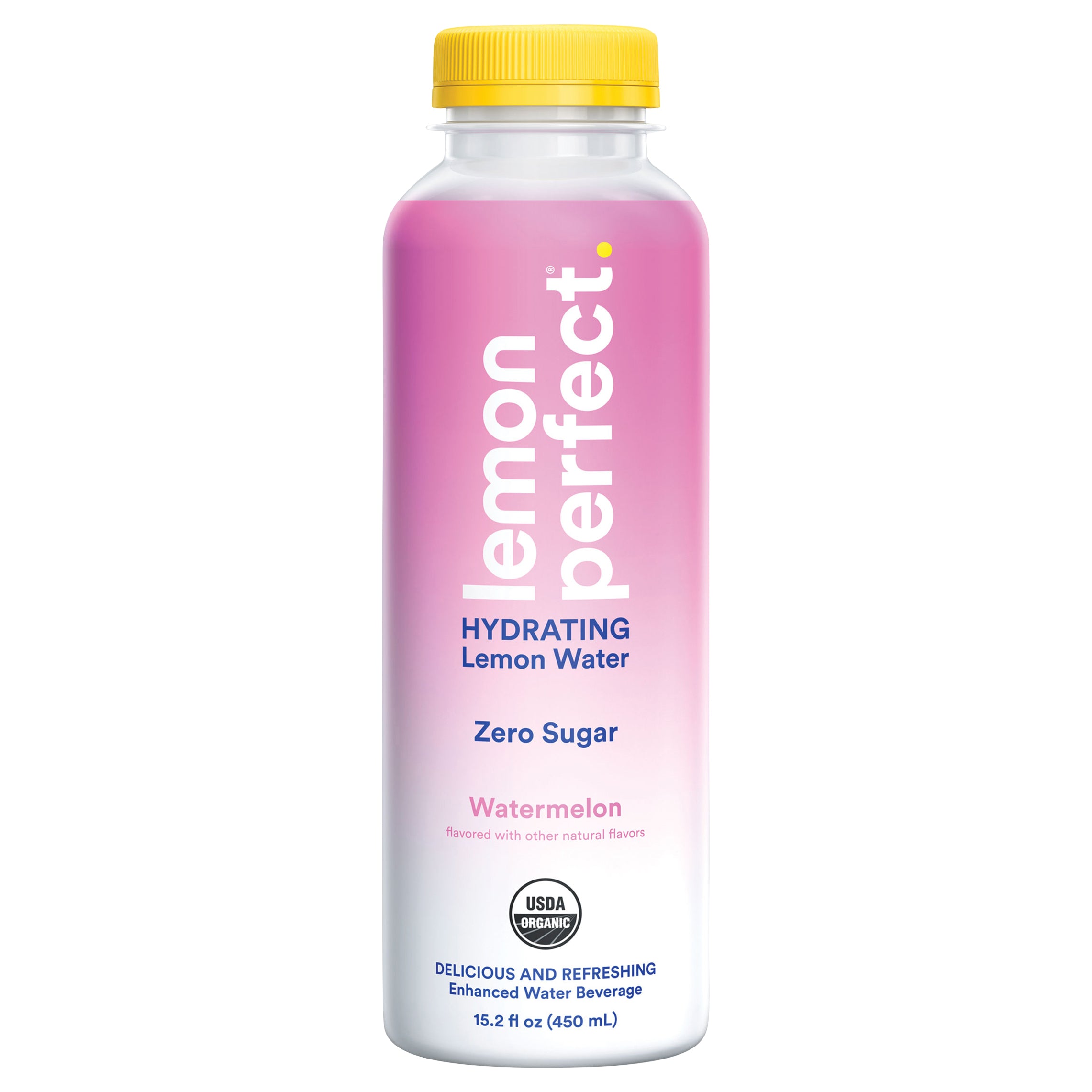 Lemon Perfect Watermelon Hydrating Lemon Water, 15.2 Fl Oz Bottle - Case of 12