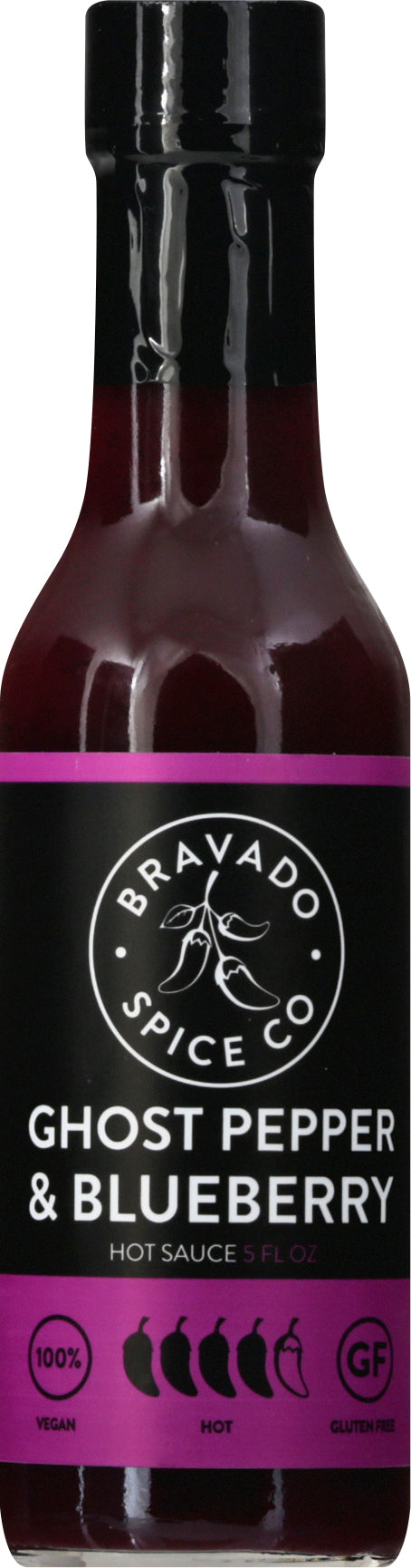 Bravado Spice Co. Hot Ghost Pepper & Blueberry Hot Sauce 5 oz - Case of 6