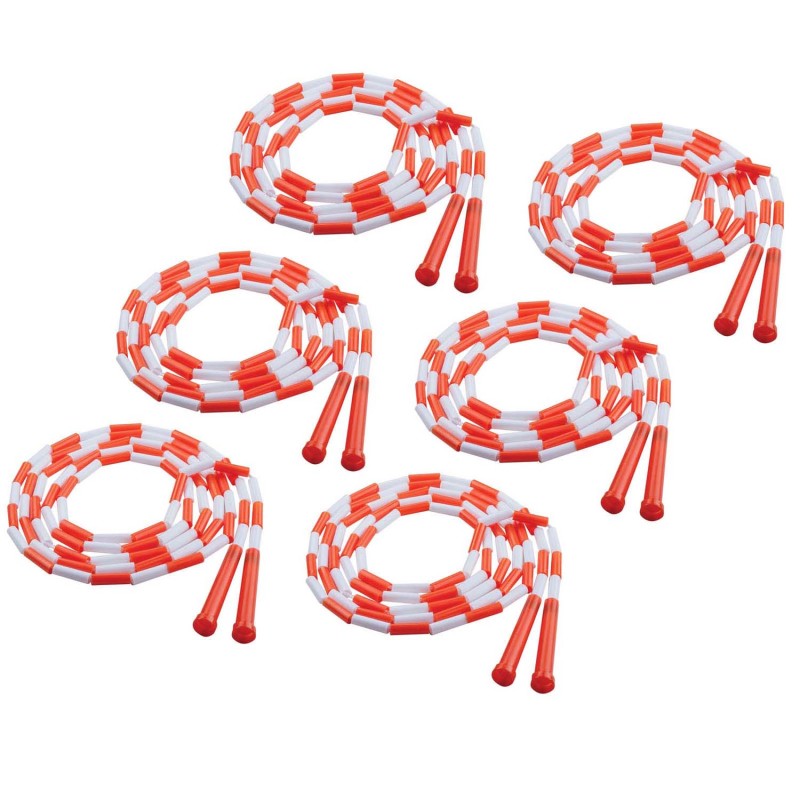 CHAMPION SPORTS - Plastic Segmented Jump Rope 10', Pack of 6