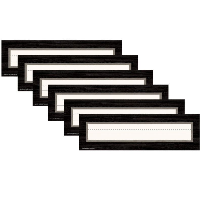 TEACHER CREATED RESOURCES - Modern Farmhouse Flat Name Plates, 36 Per Pack, 6 Packs