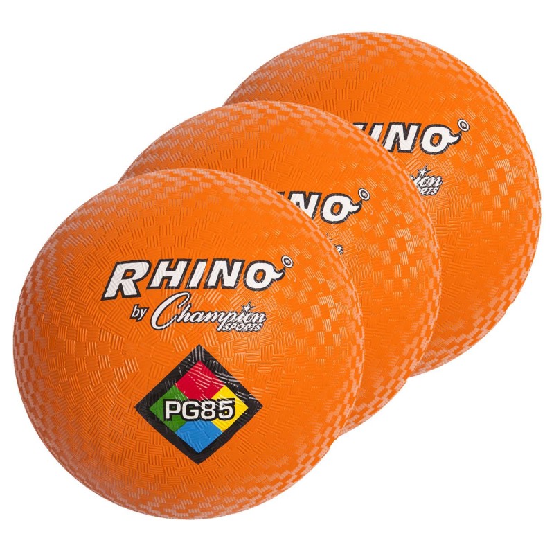 CHAMPION SPORTS - Playground Ball, 8-1/2", Orange, Pack of 3