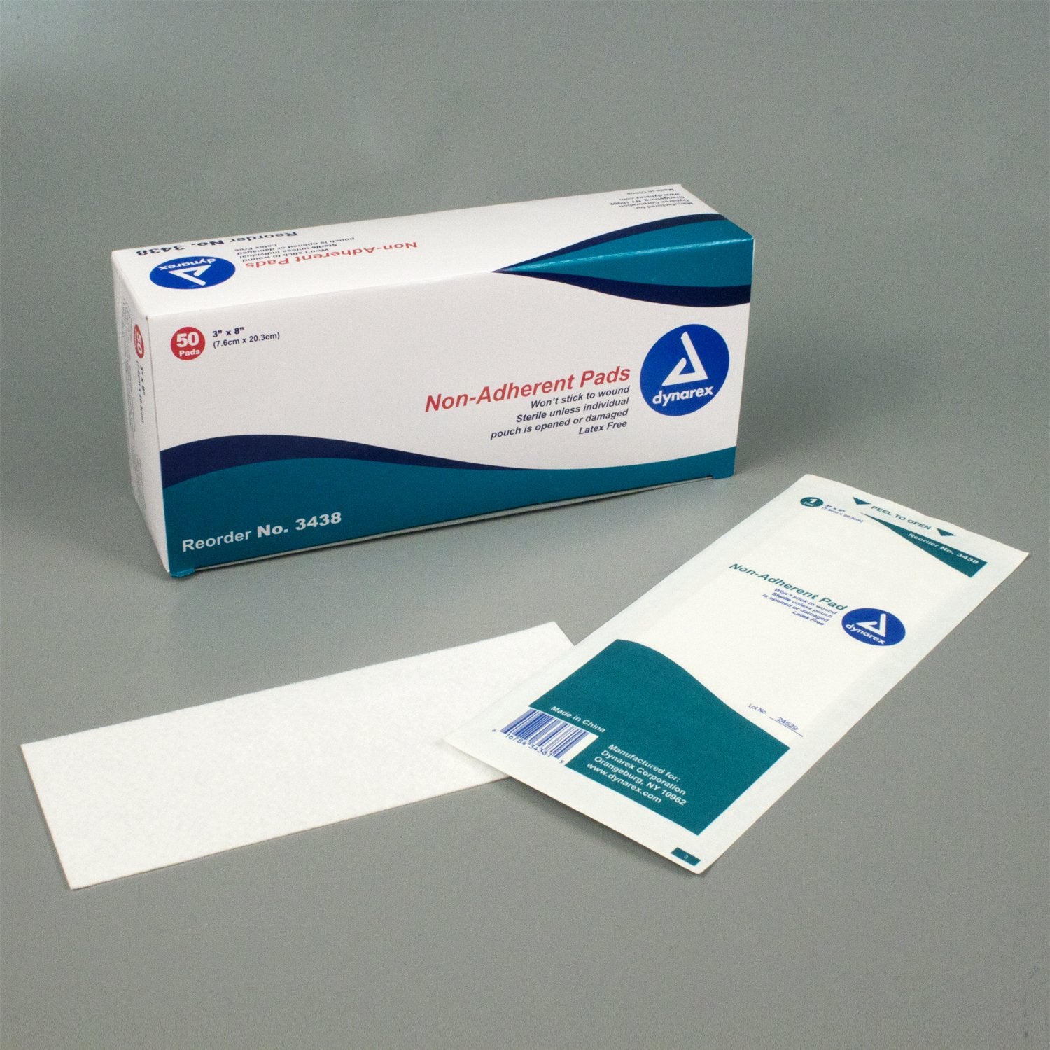 Dynarex - Non-Adherent Dressing Dynarex® 3 X 8 Inch Sterile 50 per Pack [12/CS]